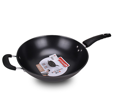 Chu Shi Kang True Rust wok 30cm flat bottom ear