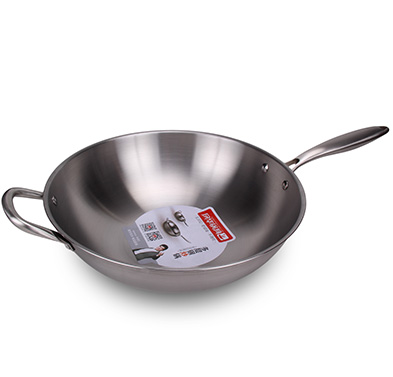 Multilayer steel frying pan